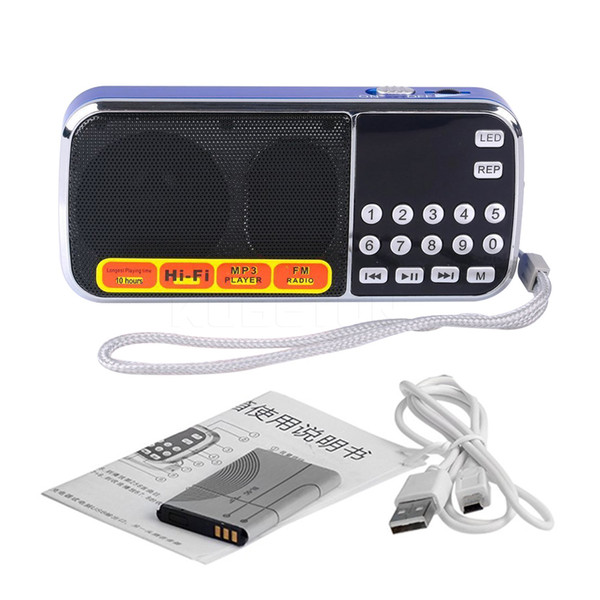 Fashion L-088 Portable HIFI Mini Speaker MP3 Audio Player Flashlight Amplifier Micro SD TF FM Radio