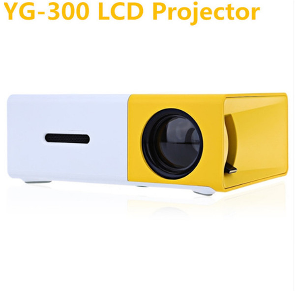 New YG300 LED Portable Projector 400-600LM 3.5mm Audio 320 x 240 Pixels YG-300 HDMI USB Mini Projector Home Media Player