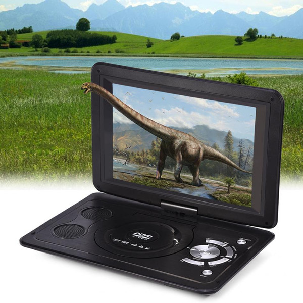 Powstro 13.9 inch 110-240V HD TV Portable DVD Player 800*480 Resolution 16:9 LCD Screen for EU Plug DVD Players 2018