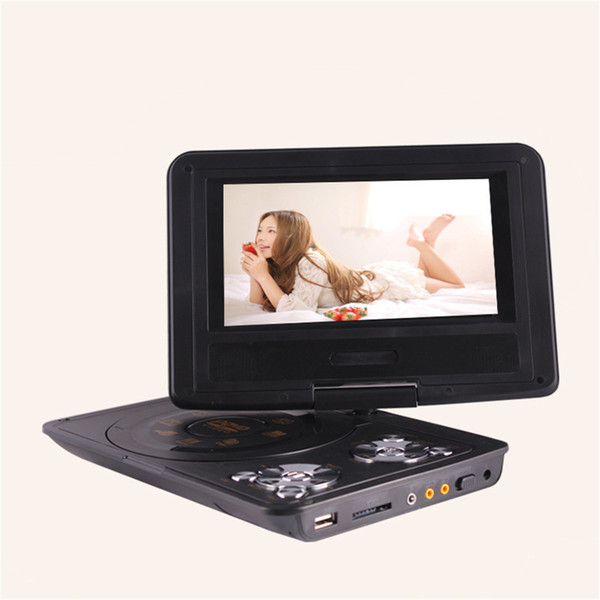 7 inch Portable DVD Player 270°degrees rotatable screen Digital Multimedia Player U Drive Play with FM TV Game VCD CD MP4