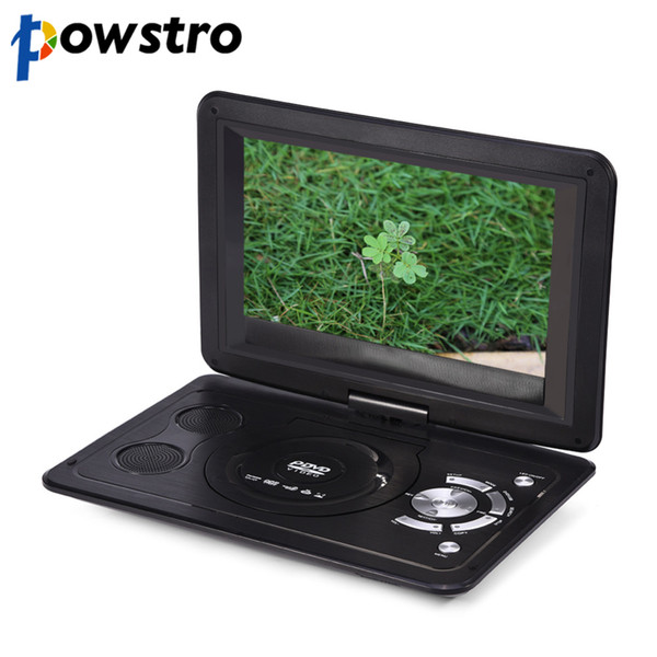 Powstro 13.9 inch 110-240V HD TV Portable DVD Player 800*480 Resolution 16:9 LCD Screen for EU Plug DVD Players 2018