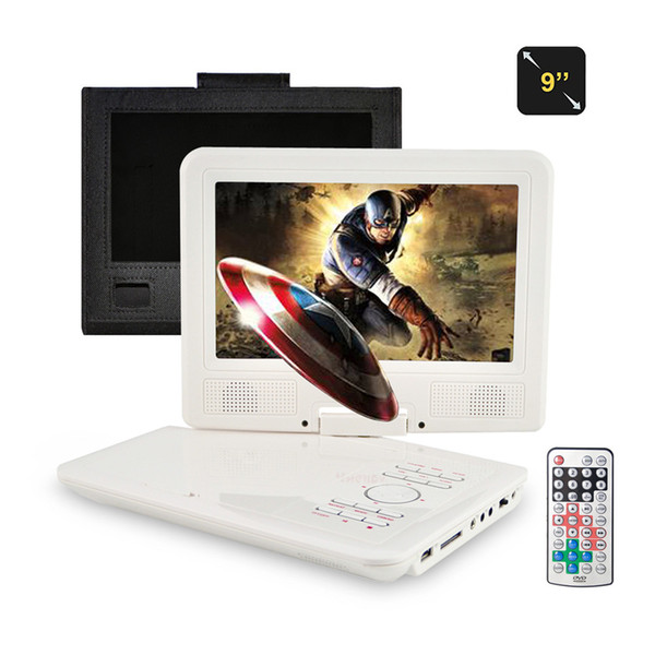 Best sale 9 Inch Portable DVD Player with 270° LCD screen, 3 Hours Rechargeable Battery, Girls DVD Player, Kids Birthday Return Gift