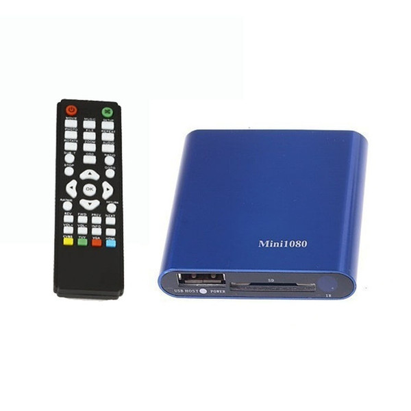 1080P Mini HDD Media Player MKV/H.264/RMVB HD with HOST USB/SD Card Reader