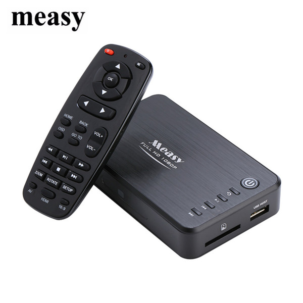 Measy A1HD Multimedia Portable 3D HDD Player Full HD 1080P Player MKV H.264 HDMI USB HOST SD with Remote Control