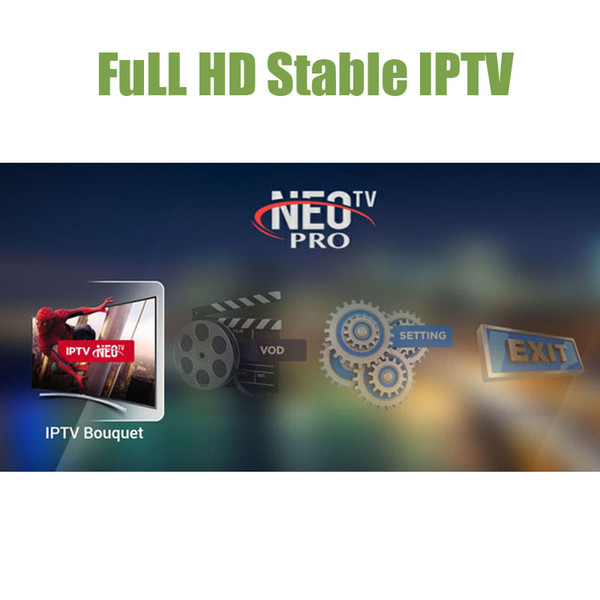 Neotv Iptv subscription French Arabic Europe Spanish Italian Neopro Neo one year stable full HD for fire tv sticker