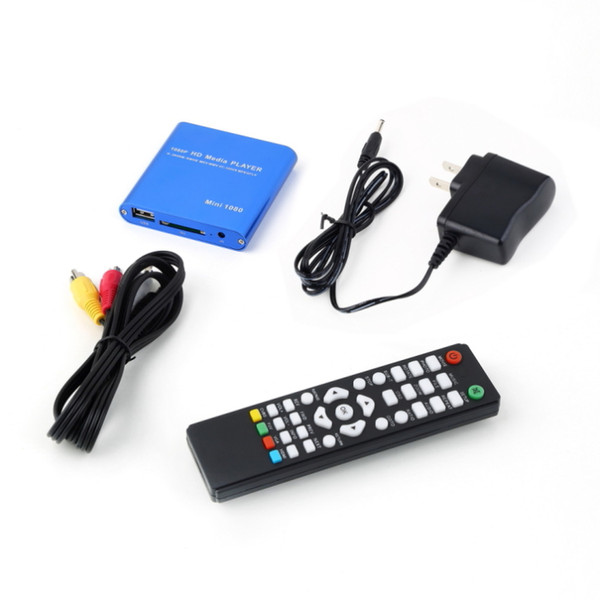 Wholesale-High Quality One 1080P HDD Muti-function Media RMV MP4 AVI FLV Player MKV/H.264/RMVB Full HD With HOST USB Card Reader