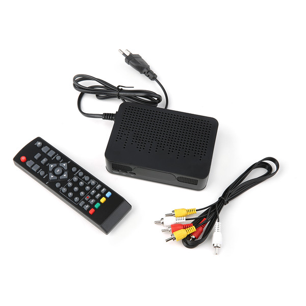 New and high quality High Definition Digital Video Broadcasting Terrestrial Receiver DVB-T2 Black with package US plug