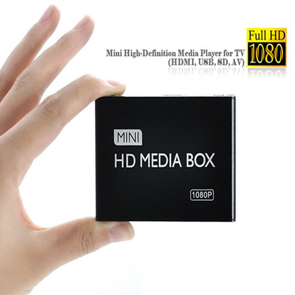 Wholesale-2015 New Full HD 1080P Car Media Player HDMI,AV output,SD/MMC Card reader/USB Host Free shipping