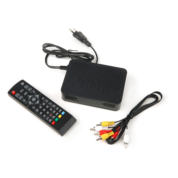 Wholesale- 2017 New High Definition Digital Video Broadcasting Terrestrial Receiver DVB-T2 Black