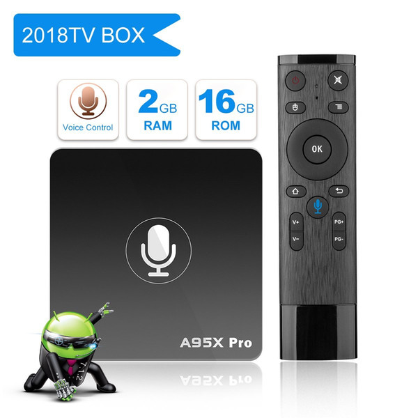 A95X Pro Voice Remote Android TV BOX 7.1 2GB 16GB Wifi HDMI Ethernet HD Player