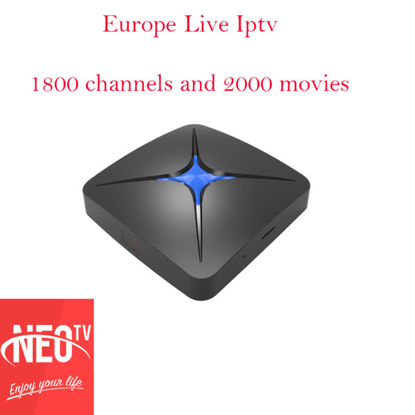 French Arabic Spanish Neotv IPTV subscription Neopro Stream media player1800 channel 2000 movie one year T96 android tv box