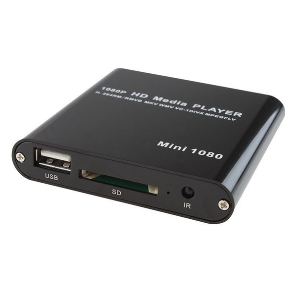 Mini HD 1080P SD USB Multi Media Player For HDMI/AV/MMC MKV AVI Blue-ray Movies EU Plug