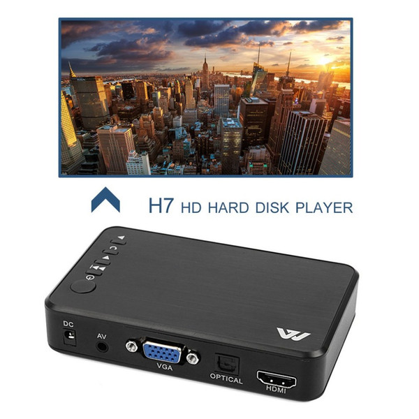 Full HD Media player Mini Autoplay Full HD 1920x1080 HDMI VGA AV USB Hard Disk U Disk SD/SDHC/MMC card latest F10 ExternalPlayer