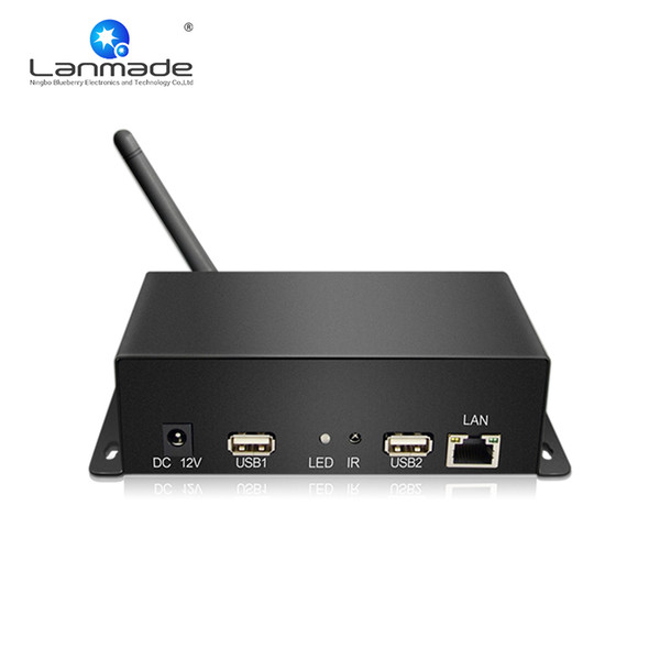 Metal shell Lanmade new network hd media player usb CMS network server box