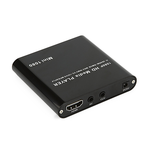 LEORY 1080P Mini Car Adapter Host Support Usb External HDD Media Player With SD MMC Card Reader MKV AVI 1920*1080P 100Mpbs