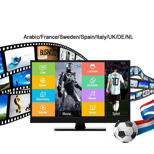 IP Subscription 7000+Europe France UK Spain Portugal Germany USA CANADA TV Abonnement For smart tv android tv box MAG Box