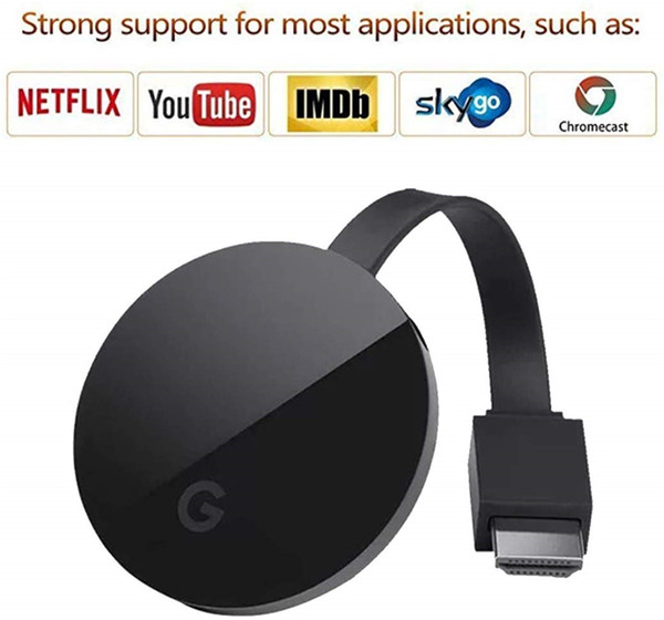 New 5G 1080P Wireless HDMI WiFi Display Receiver Android TV Stick Miracast Airplay Media Streamer HDTV Dongle Upgraded Streaming Transmitter