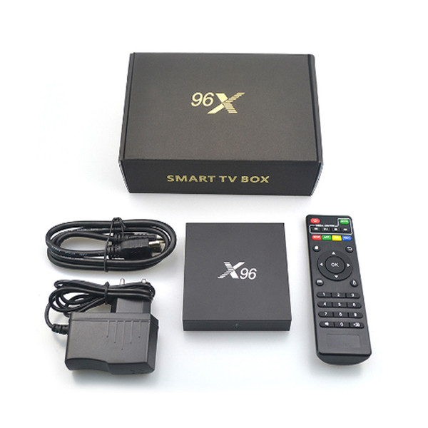 Wholesale Amlogic S905X Quad Core WIFI 4KHD Media Player Smart Set Top BOX X96 Android 6.0 TV Box free shipping