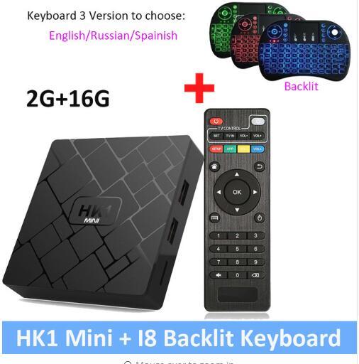 Android 9.0 Smart TV BOX HK1 Mini 2GB 16GB Rockchip RK3229 Quad Core WIFI H.265 4K 3D Media Player 8.1