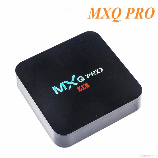 Hot sale MX2 MXQ PRO Quad Core Amlgoic S905W Android 7.1 TV BOX With Customized KD 17.4 TV Box 4K Media Player