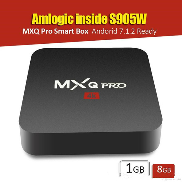 Hot MX2 MXQ PRO Amlogic S905W Quad Core Android 7.1 TV BOX With Customized 17.6 4K Media Player