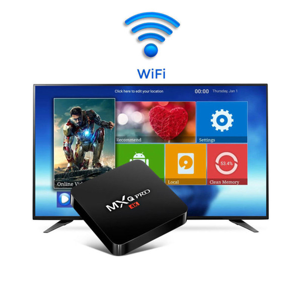 MXQ PRO MINI Android 8.1 TV BOX 2GB 16GB S905W Quad Core 2.4G WIFI 4k Media Player Smart TV BOX