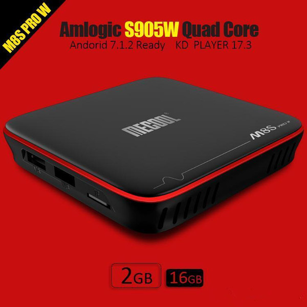 EUB MECOOL M8S PRO TV Boxes Amlogic S905W Quad Core 2GB 16GB Smart TV BOX Android 7.1 Support STBemu Stalker 4K Wifi