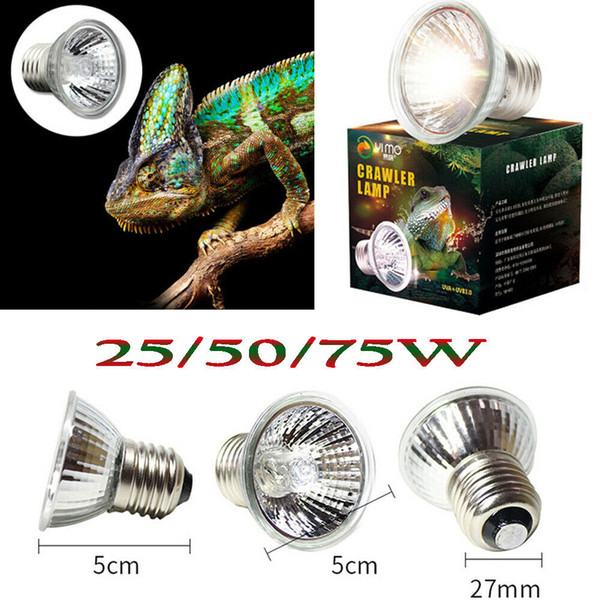 25W 50W Reptile Light Bulb UV Heat Lamp Tortoise Turtle Calcium Supplement 110V 220V E27 UVB UVA Lighting