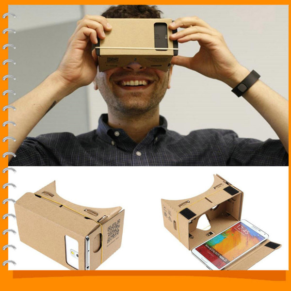 New Arrive Google VR 3D Glasses DIY Google Cardboard Virtual Reality VR Mobile Phone 3D Viewing Glasses for 5.0