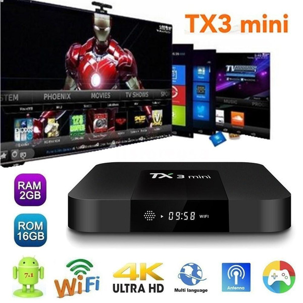 TX3 Mini Android TV Boxes 2GB 16GB Amlogic S905W Android7.1 TV Box TX3-mini better than T95 S905X TV Box DHL Free Shipping