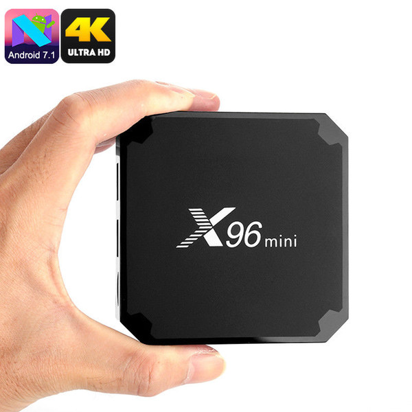 X96 mini S905W Android TV Box 1GB 8GB Quad Core 100M Lan 2.4G WiFi 4K VP9 HDR10 IPTV Android 7.1 Smart media player