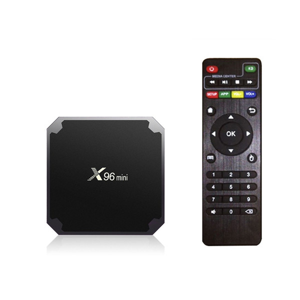 Original X96mini Android 7.1 X96 mini Smart TV BOX 4K*2K Quad Core Amlogic S905W Support 2.4WIFI+IR Cable