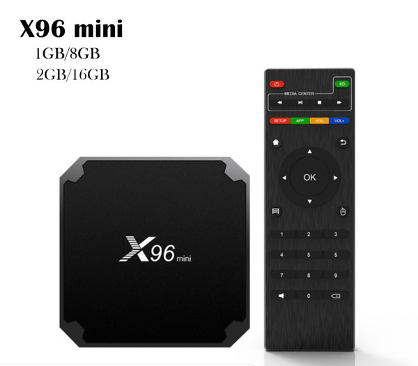 X96 mini Android TV BOX X96mini Android 7.1 Smart TV Box 2GB 16GB Amlogic S905W Quad Core 2.4GHz WiFi Set top box 1GB8GB