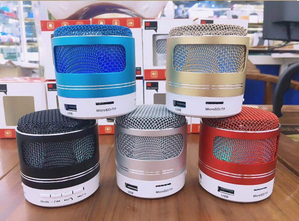 Portable Mini Subwoofers Bluetooth Speakers Cannon sound Speaker With TF card USB FM Radio LED Colorful flash light Music play box