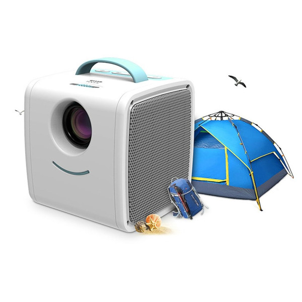 Q2 Mini Projector Children's Education Gift Parent-child Portable Projector Device Theatre US plug Other plug connect me