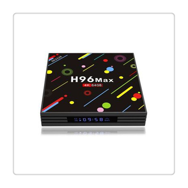 H96 Android 7.1 TV Box 4G+64GB Max 4K Display Screen RK3328 UHD Quad-Core WiFi Ultra HD H.265 Wireless Double-Frequency