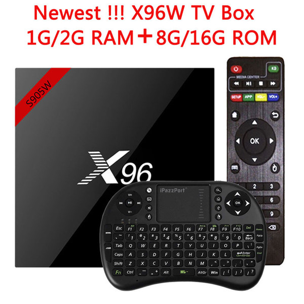 Original X96 X96W Smart TV Box Media Player Android TV Box 7.1 Amlogic S905W CPU 1G/8G 2G/16G 2.4GHz WiFi HD 4K Set top Box