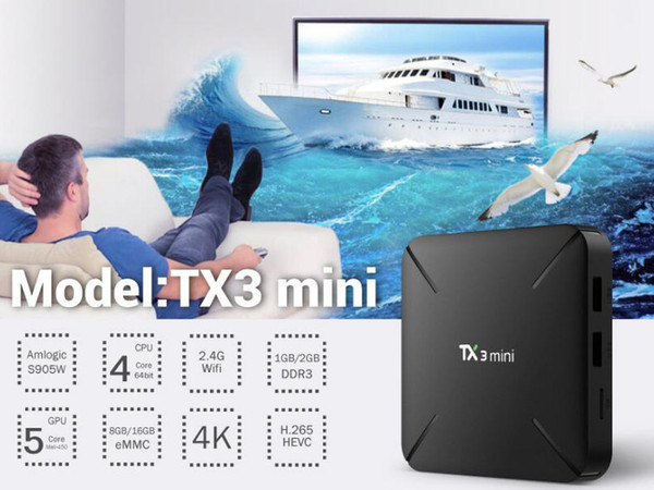 New TX3 MINI H L Android 7.1 TV Box Amlogic S905W Krypton 1GB 8GB 2GB 16GB VS T95M X96 MXQ PRO DHL free shipping