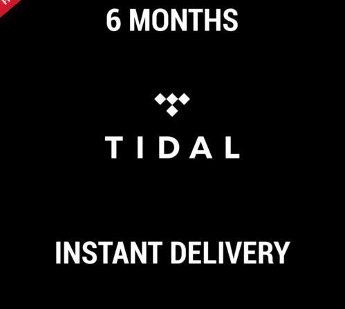 Tidal Hi-Fi personal Plan 6 Months Master Quality Ship Fast