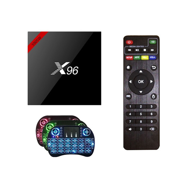 Original X96 Android 7.1 Smart TV BOX Quad core HD2.0 4K*2K Amlogic S905W 1G/8G 2G/16G Support 2.4GHz WiFi HD 4K