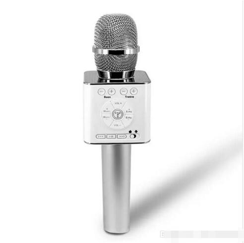 2018 Magic Q9 Bluetooth Wireless Microphone Handheld Microfono KTV With Speaker Mic Loudspeaker Karaoke Q7 Upgrade For android phone