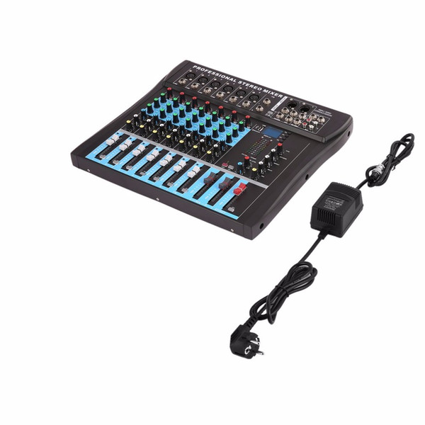 CT8 8 Channel Professional Stereo Mixer Live USB Audio Sound Console Network Anchor Device Vocal Effect Processor