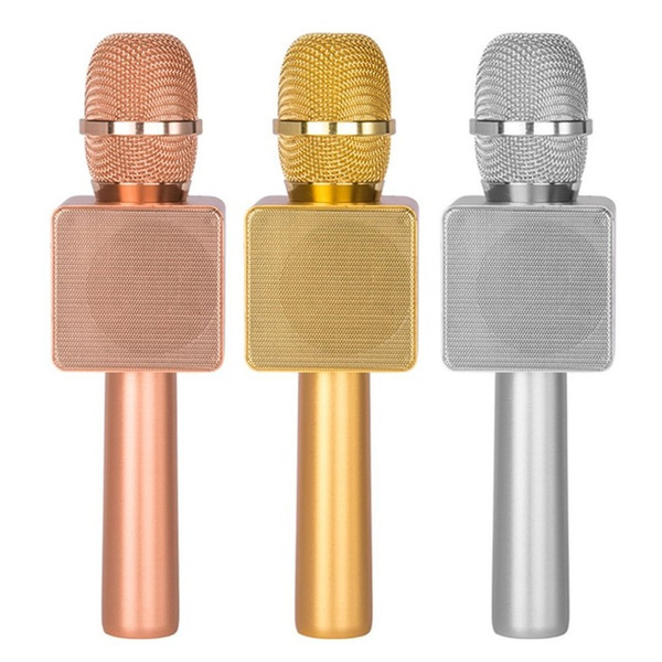 Wholesale New i6 Wireless mini microphone Home KTV Karaoke Microphone Player Bluetooth 4.0 Speaker for home party for iPhone samsung