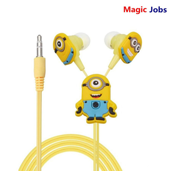 Magic_Jobs Minions Cartoon In-ear Wired 3.5 mm Earphone for MP3 MP4 Mobile Phone With Earplug Cover EP338