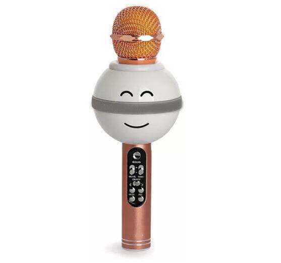 Cartoon Smile Face KTV Singing Bar Wireless Bluetooth Live K Song Microphone