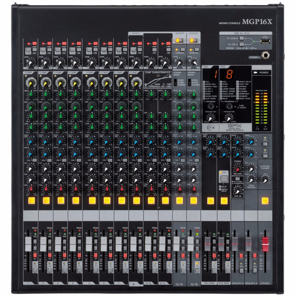 Wholesale- MGP16X 16Channel Mixing Console Mixer MGP16X 16-Input KTV band effect professional mesa Audio mixer