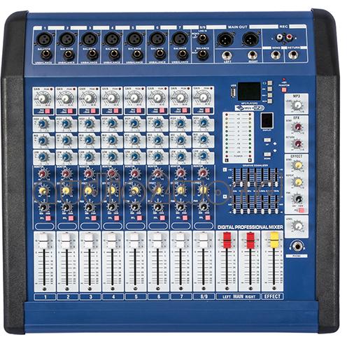 9 Channel Karaoke DJ Mixer Sound Musical 700W Powered Audio Mixer Console MPQ900 PC TV Amplifie System Profesional