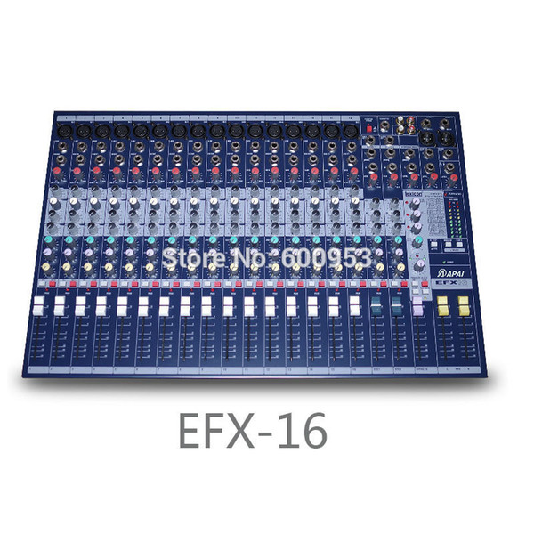 Professional EFX16 16 Channel Pro Karaoke Microphones Mixer 48V Sound Mixing Console