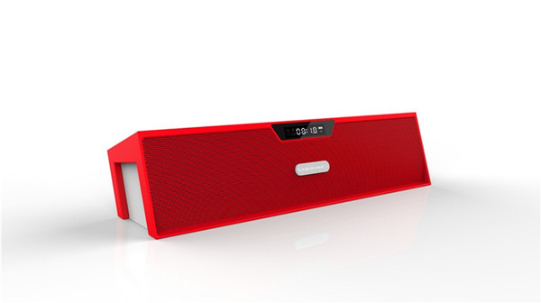 Mini wireless portable Alarm FM Bluetooth player(1red pack)