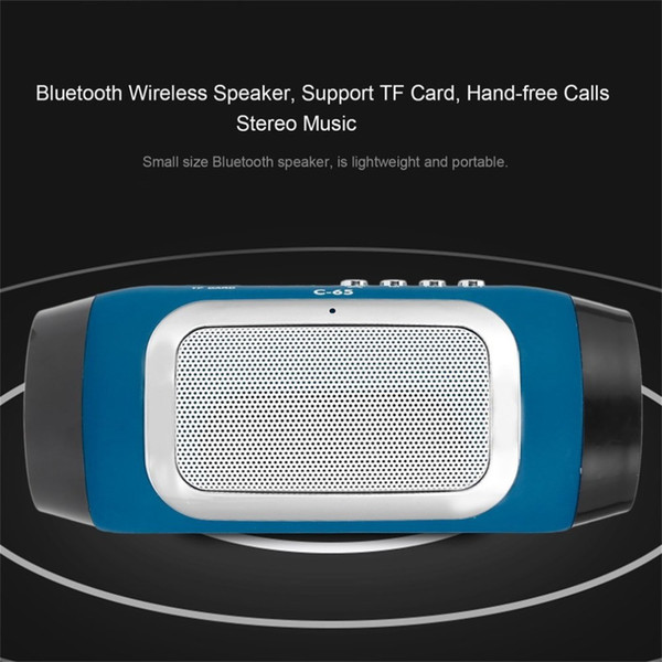 PCTC HIFI MINI blue colour portable wireless Bluetooth stereo bass loudspeaker(blue)